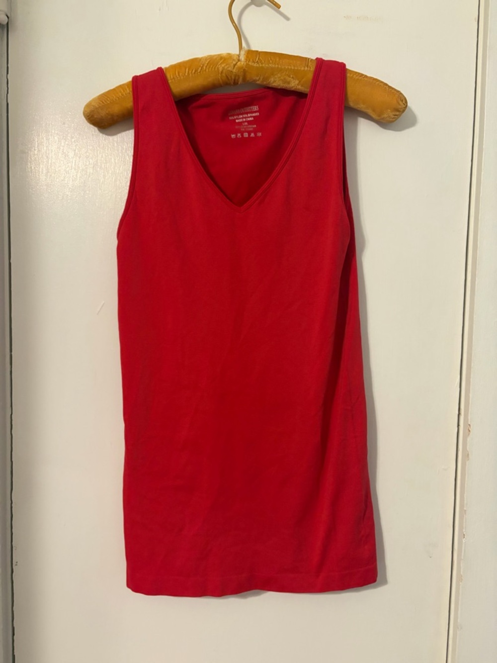 Zenana Outfitters Red V-Neck Tank Top